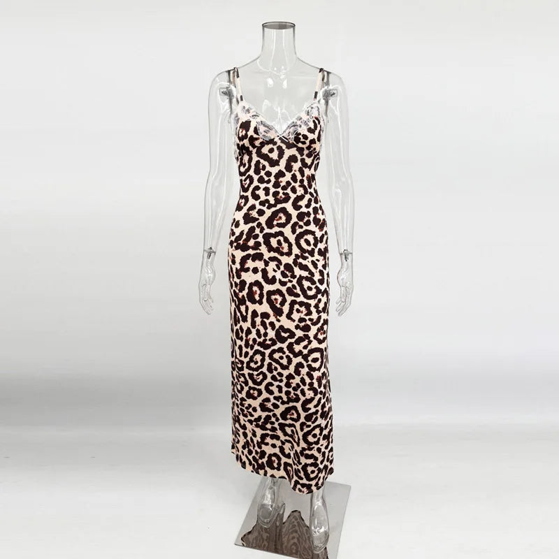 Vestido Maxi Encaje Espalda Abierta