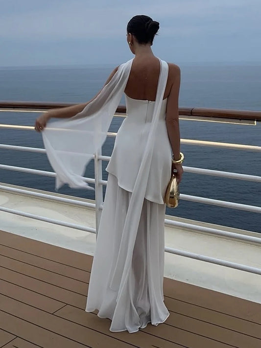 Vestido Maxi Corset Tul Invitada Boda