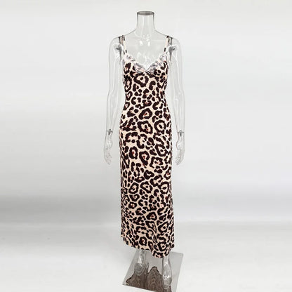 Vestido Maxi Encaje Espalda Abierta