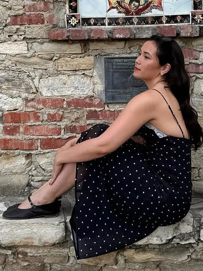 Vestido Maxi Encaje Espalda Abierta
