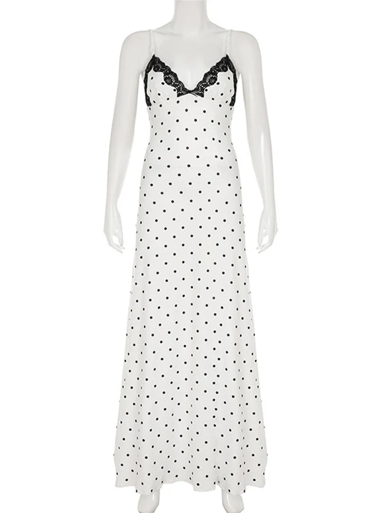 Vestido Maxi Encaje Espalda Abierta